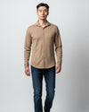 Easy-Care Textured Casual Shirt