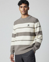 Men's Bold Stripe Neck  jersey Shirt