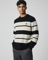 Men's Bold Stripe Neck  jersey Shirt